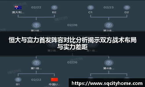 恒大与富力首发阵容对比分析揭示双方战术布局与实力差距